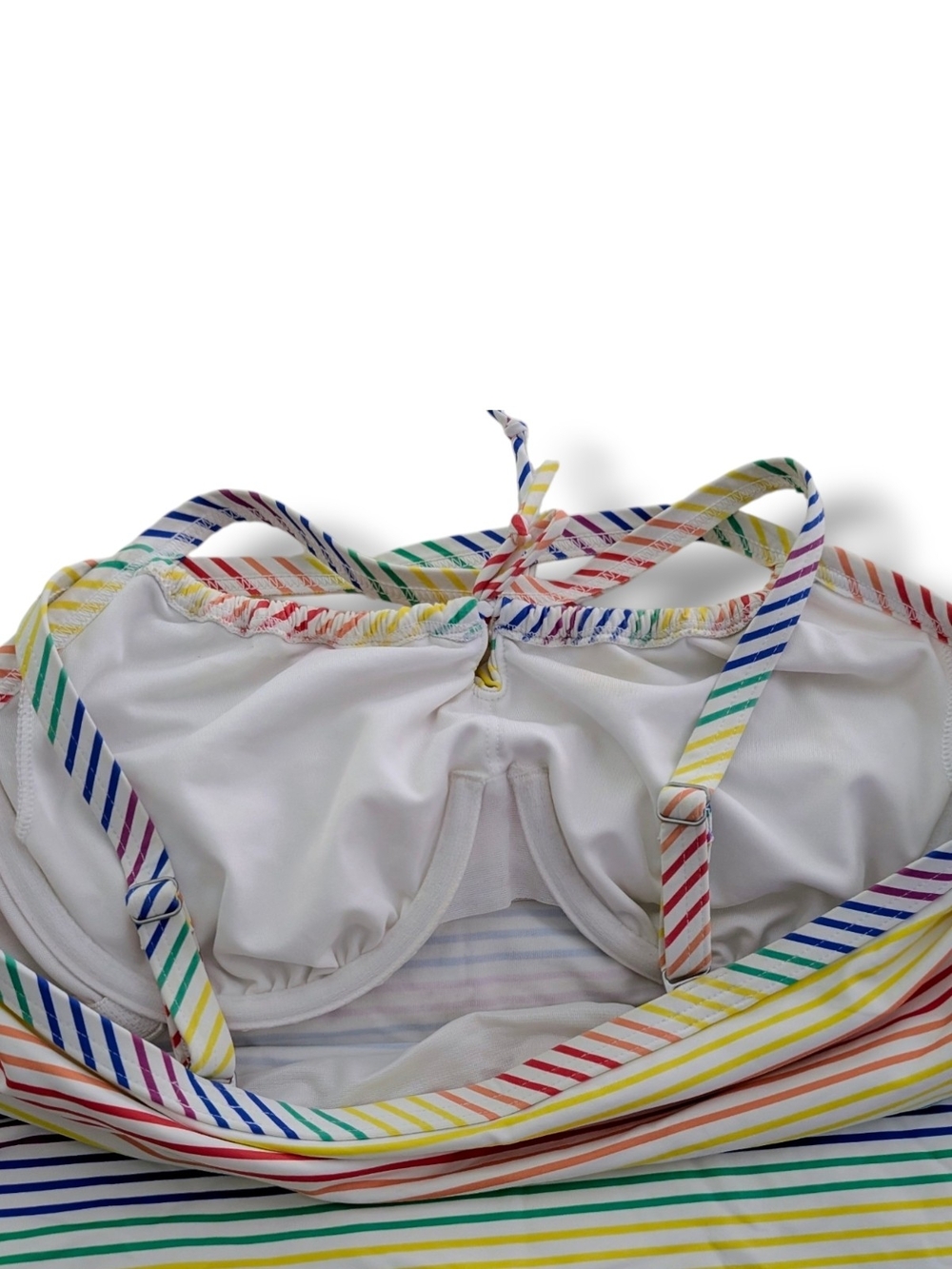 Lands' End Rainbow Striped Tankini Top - Multicolor - Picture 4 of 6
